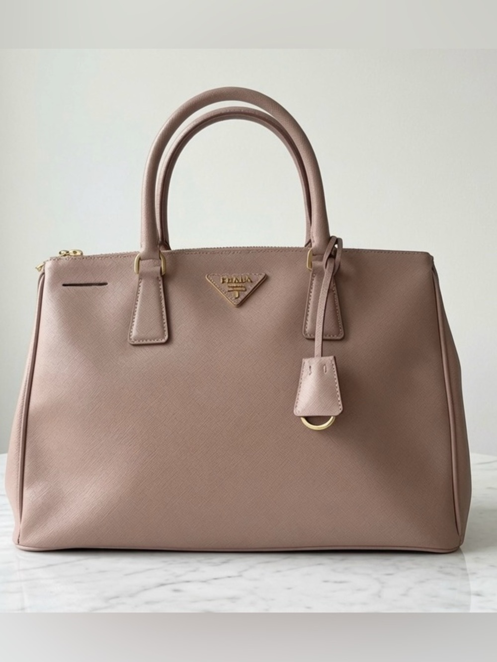 Prada Saffiano Leather Satchel in Dusty Rose GREAT Condition clean interior